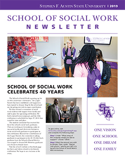 School of Social Work Newsletter - Summer 2019