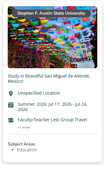 FLP Study Abroad Mexico 2026
