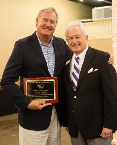 Rep. Travis Clardy and Dean A.C. "Buddy" Himes