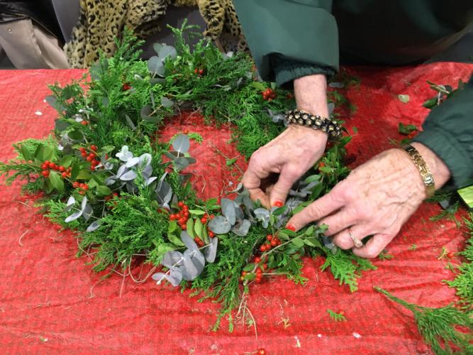 wreath-making