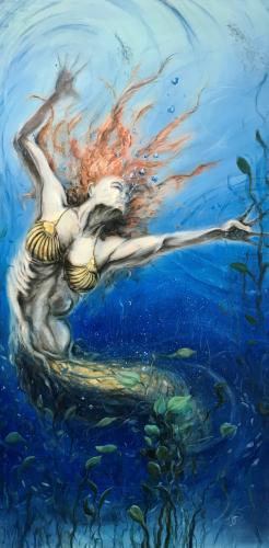 painting by SFA graduate art student Travis Walthall