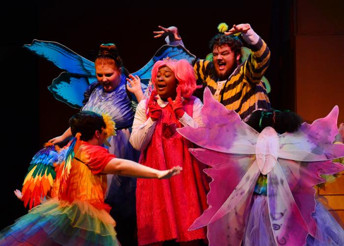 a scene from the SFA SummerStage Festival's performance of “Pinkalicious the Musical”