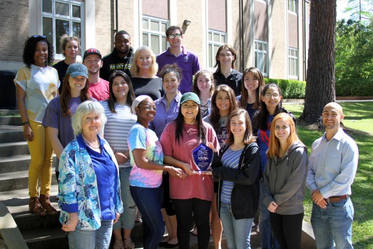 group photo of SFA students who recently won Best Media Plan at the American Advertising Federation's National Student Advertising Competition
