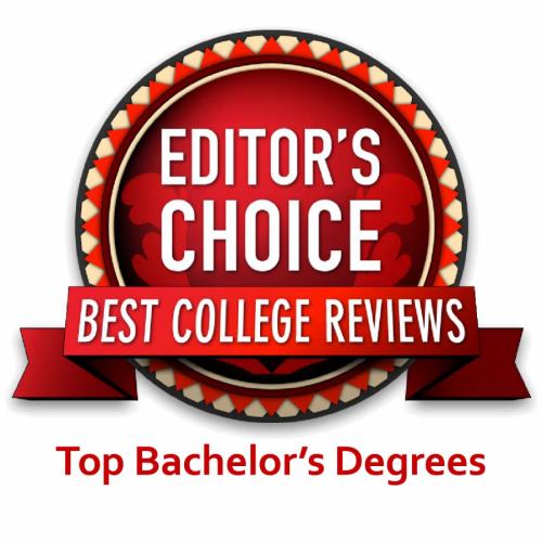 Best College Reviews top bachelor's degrees badge