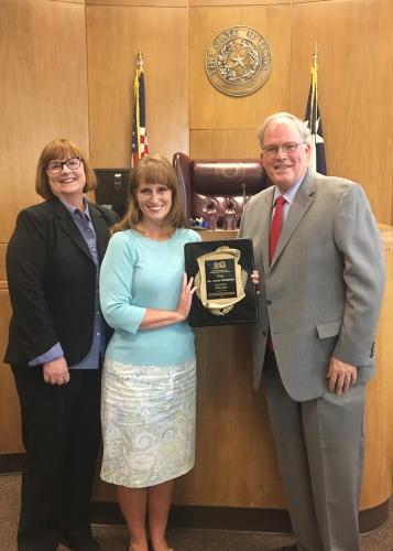 Randi Russell, Dr. Joyce Johnston and State District Judge Kerry Russell