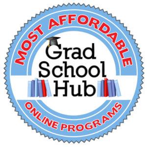 Grad School Hubs most affordable online program badge