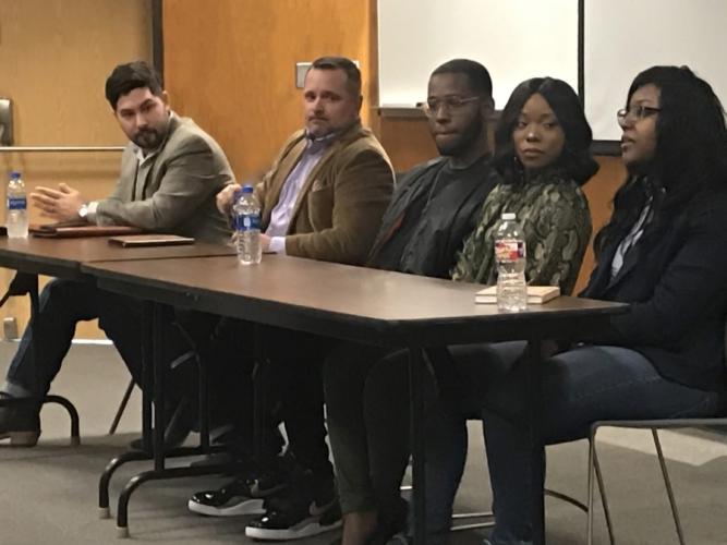 Caiden Fenoglio, Fenoglio Boot Company; Steven Kahla, South Texas Tack; Deon Egenti, Malone Media Group and Browned 2 Perfection; Kayla Lyons, KLTV; and Sylinthia “Sly” Rogue, The Clever Group