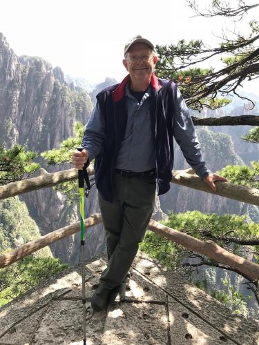 Dr. David Creech pictured in the Yellow Mountains of Eastern China in the southern part of the Anhui Province.