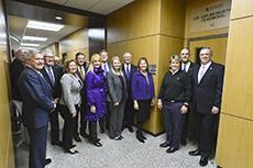 Members of Stephen F. Austin State University’s Board of Regents recently celebrated the dedication of the Lou Ann Richardson Classroom. 