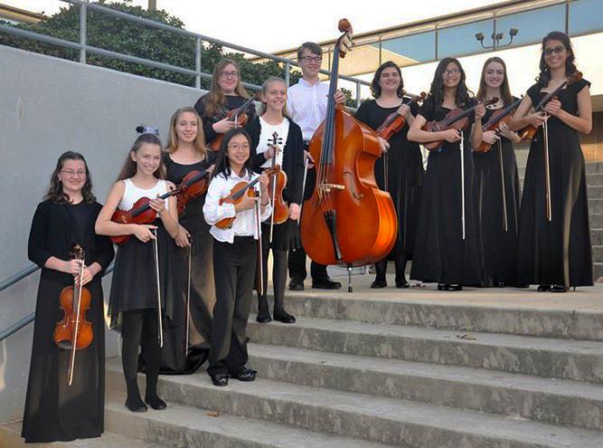 SFA Music Prep students who auditioned for regional orchestras last fall