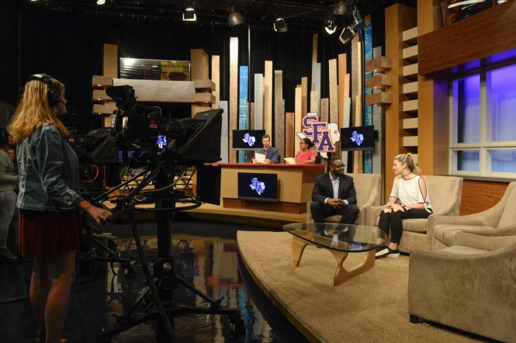 a look inside SFA's newly-upgraded television studio