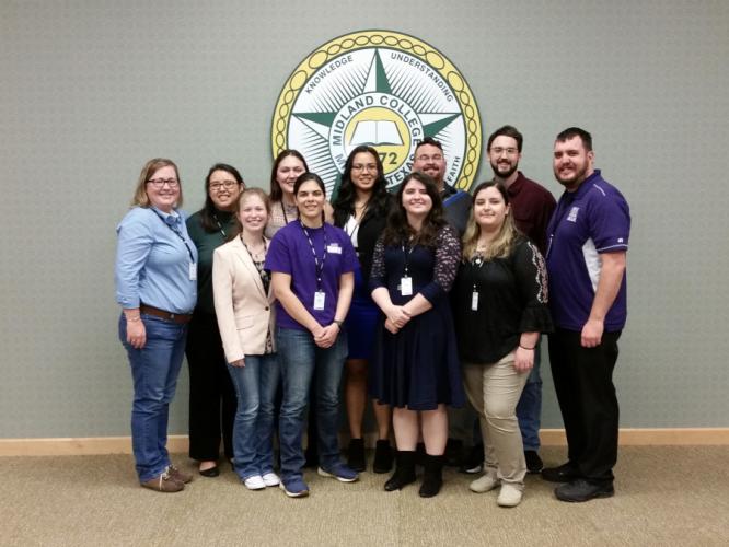 students and faculty from the SFA Department of Chemistry and Biochemistry who ttended the Texas Academy of Science’s 121st annual meeting at Midland College