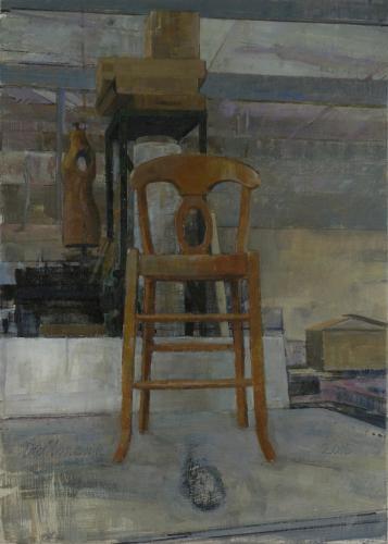 Daniel Dallmann’s “Studio Interior with Empty Chair”