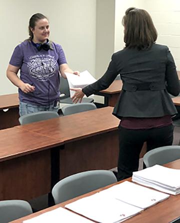SFA Rusche College of Business student participating in the focus group