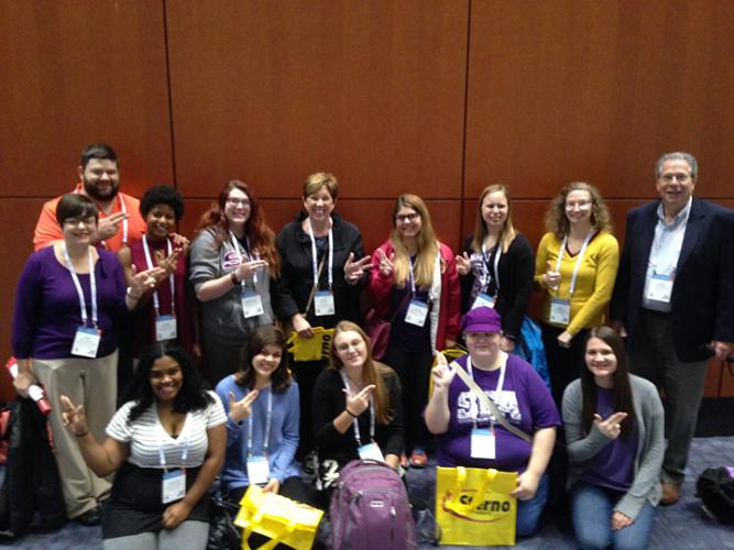 Stephen F. Austin State University students in the School of Human Sciences at the National Restaurant Association Show in Chicago