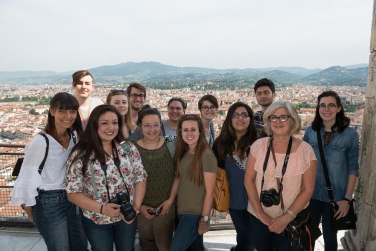 SFA students at the top of the Dome of Florence Cathedral.