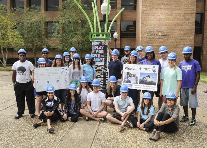 SFA students in Dr. Marlene Kahla's advertising and promotions class