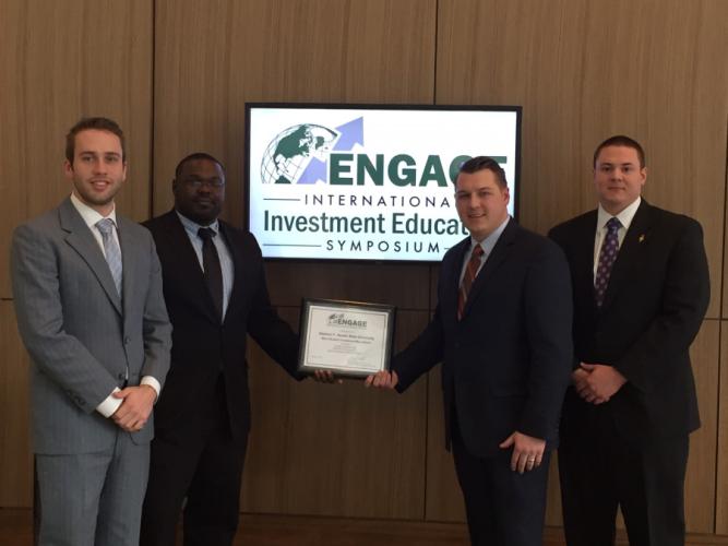 SFA students Blake Moore of Lufkin, Steven Hawkins of Longview, Neel Warren of Palestine and Ryan Swor of Carrollton.