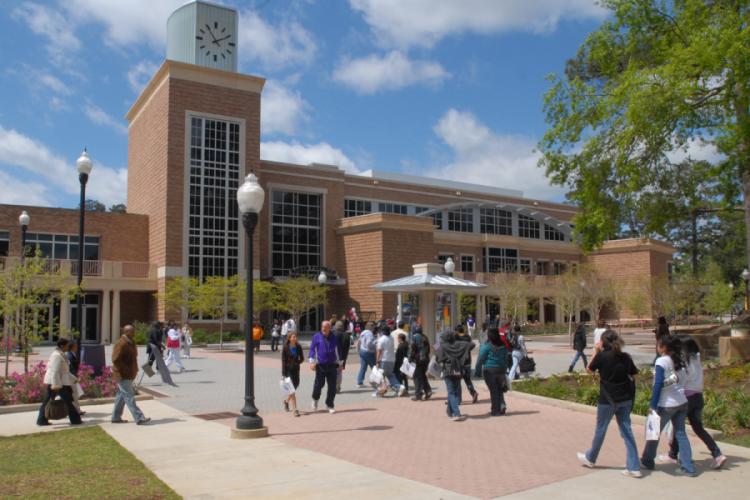 The SFA Baker Pattillo Student Center plaza