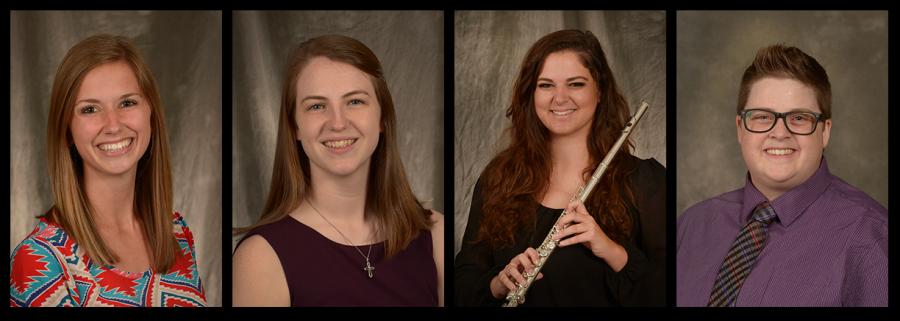 Kaylee Jo Bruggeman, Mikayla Stillwell, Allison A. Adams and Taylor Dobbs