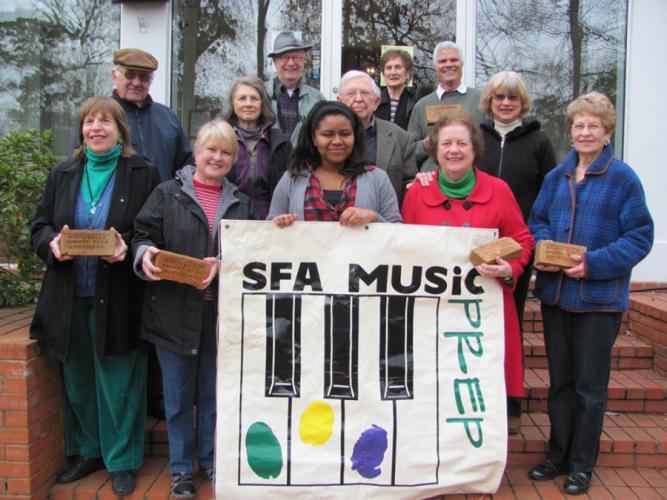 Shirley Watterston, Dianna Smith, Myriam Apollon, MaryAnn Bentley, Dee Allums, Kenneth Price, Camille Price, Tom Nall, Brenda Josephsen, Farrar Bentley, Pat Barnett and Tom Segady 