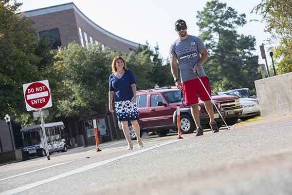 SFA's Braille and Cane Club members