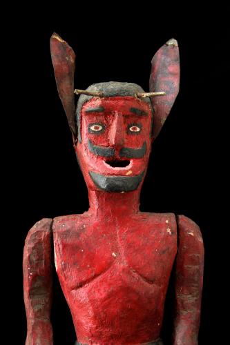 folk art depiction of the devil