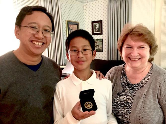 Mario Ajero, Antonio Ajero and Linda Parr