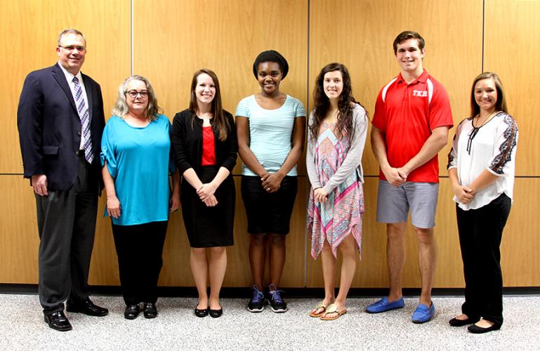 group photo of the sophomore Student Success Passport Program scholarship recipients
