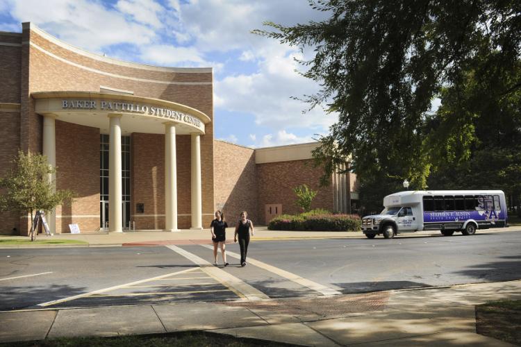 Baker Pattillo Student Center on the campus of Stephen F. Austin State University