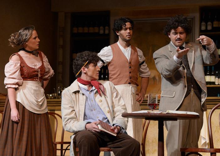 a scene from the SFA SummerStage Festival's performance of  "Picasso at the Lapin Agile"