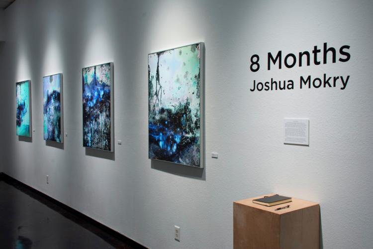 photo of “8 Months” by graduating art student Joshua Mokry of Houston
