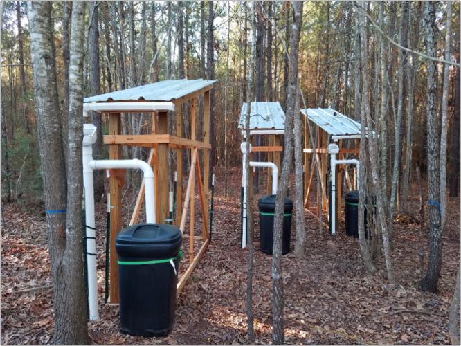 rainwater roof-harvesting systems SFA environmental science graduate student Kimberly Gamez used in her research