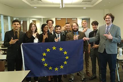 SFA political science students at the MMEU Competition