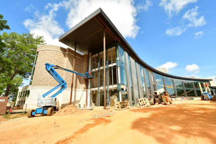 Construction continues at Griffith Fine Arts Building on the SFA campus.