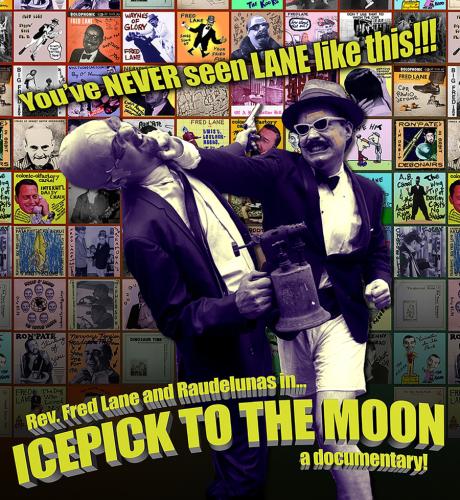 "Icepick to the Moon" promotional poster