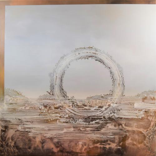 Kimberly Balla is second place winner in this year’s Texas National competition for oil metallic pigment on panel titled “On the Edge of a Dream.”