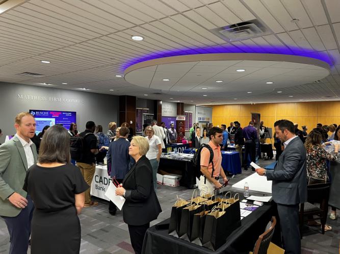 banking career exploration event in SFA's Rusche College of Business