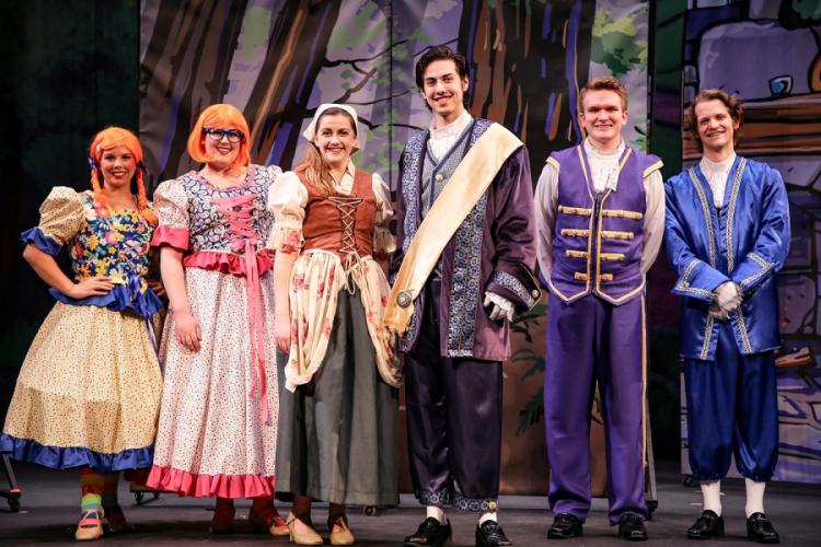 actors in costume for the touring musical production of "Cinderella" opening this year's Children's Performing Arts Series at SFA