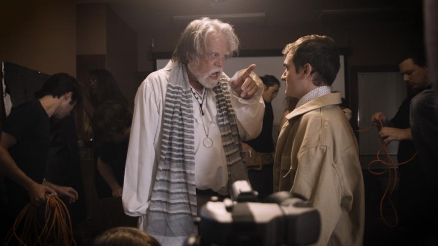 A scene from the newest summer feature film "CUT!" featuring Brad Maule as the lead character.