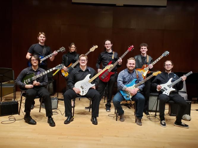 Stephen F. Austin State University’s Electric Guitar Ensemble