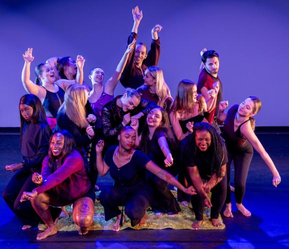 the SFA Repertory Dance Company strike a pose