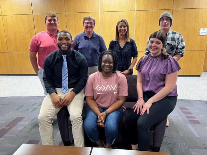 graduate students in Stephen F. Austin State University’s Rusche College of Business