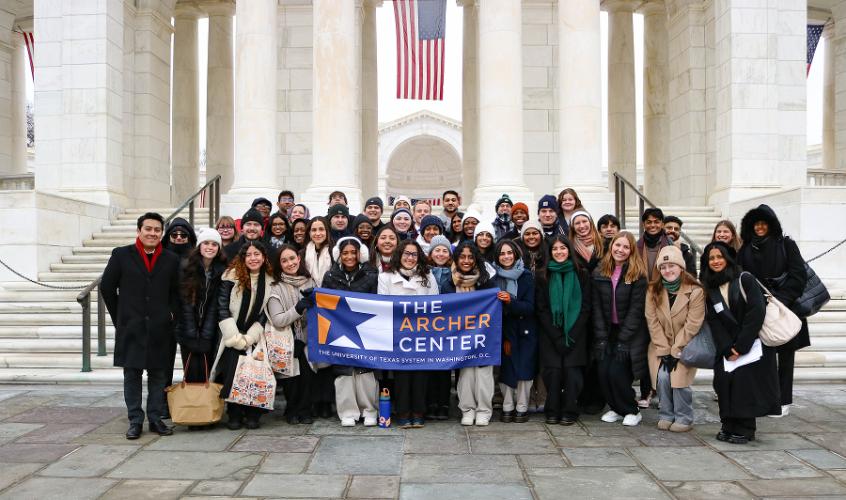 Three Stephen F. Austin State University students represented the university at The University of Texas Systems’ Archer Fellowship Program.