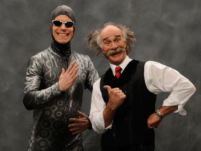 "Super Scientific Circus" starring Mr. Fish and Trent the Mime