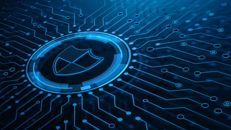 stock image showing Data protection Cyber Security Privacy Business Internet Technology Concept