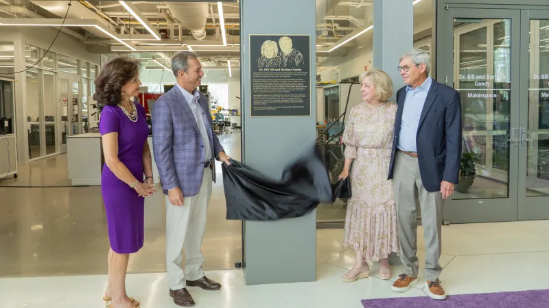 Dr. Kimberly Childs, Dr. Neal Weaver, and Barbara and Dr. Bill Gandy