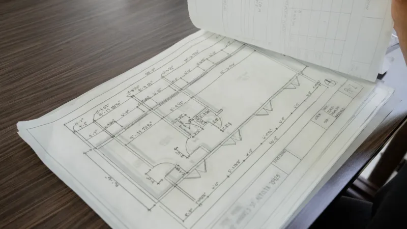 Blueprints of a home