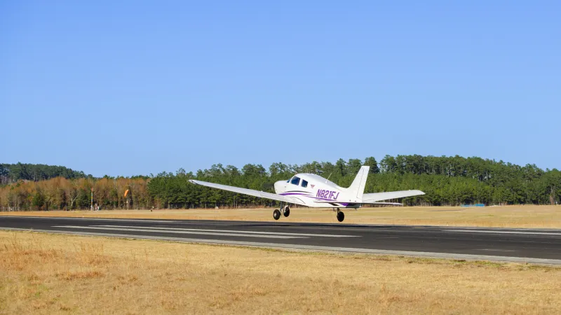 SFA airplane taking off 