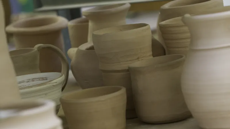 Collection of pottery 